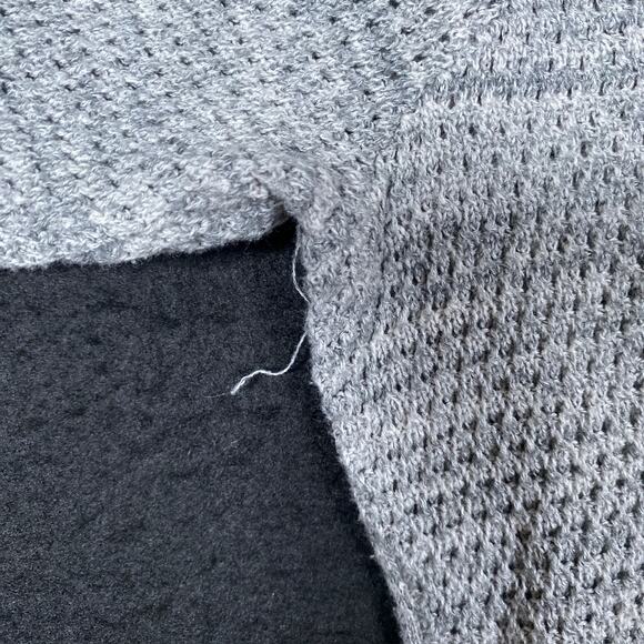 Ann Taylor Loft Womens Sweater Gray Petite Crew Neck Knitted Long Sleeve LP - Picture 11 of 12